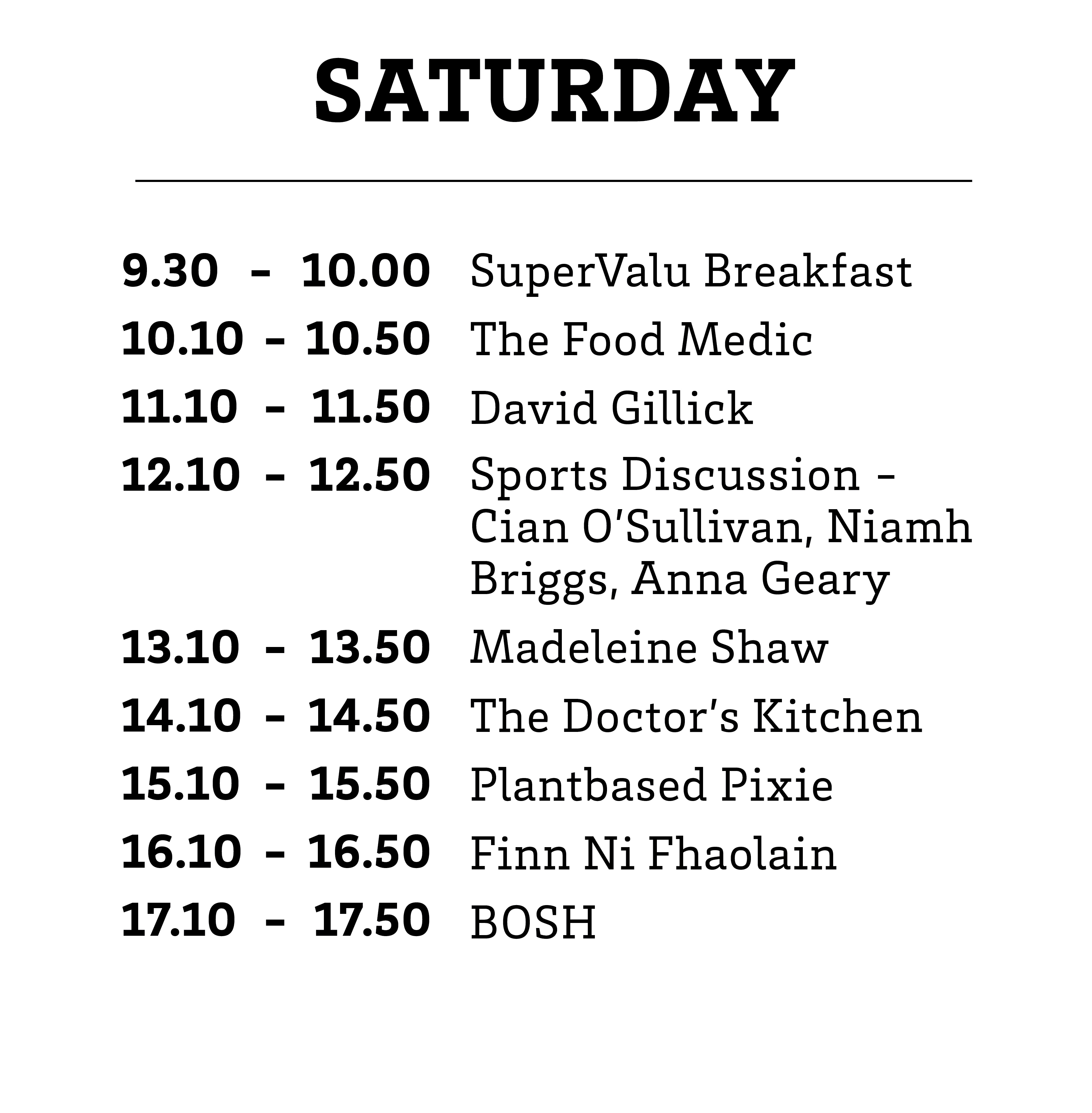 Saturday