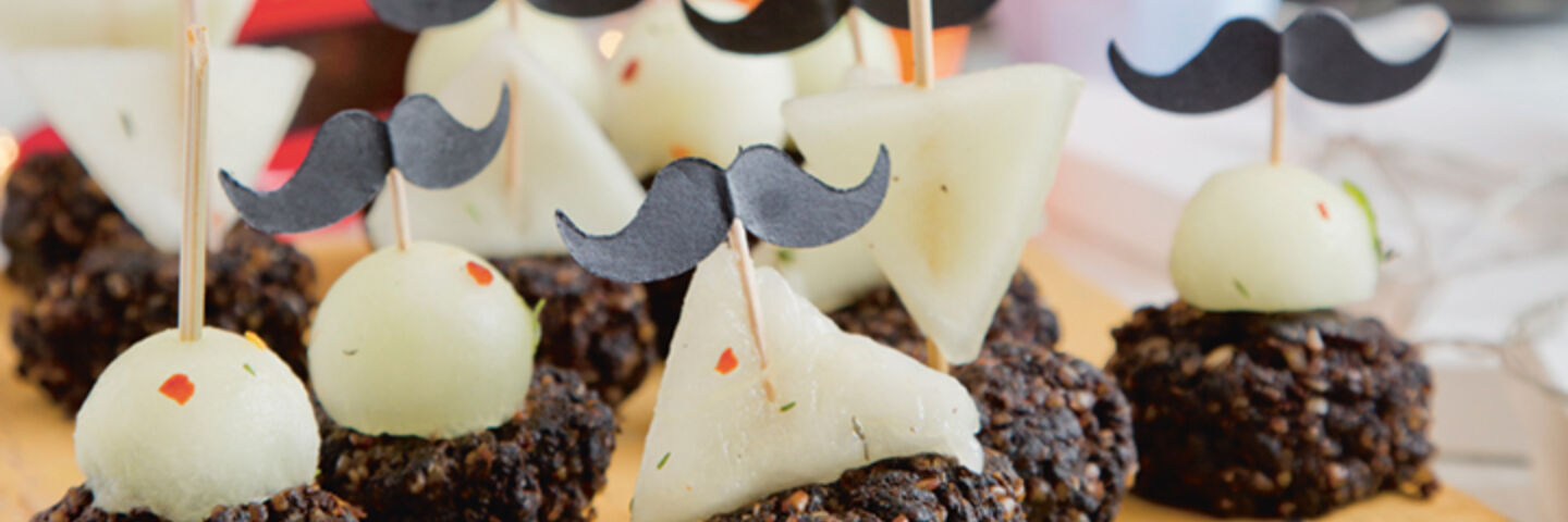 Black pudding chilli spiced melon recipe