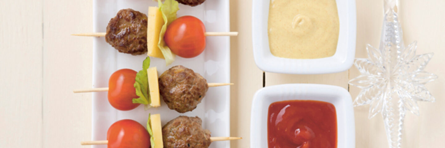Mini burger skewers recipe