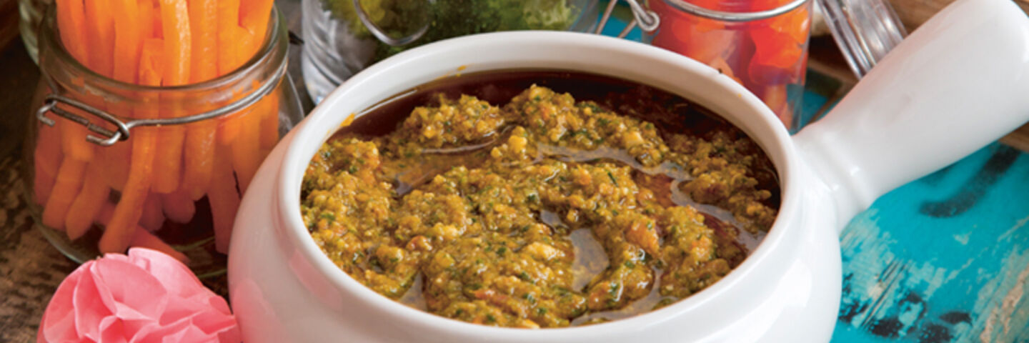 Sun blushed tomato basil pesto recipe