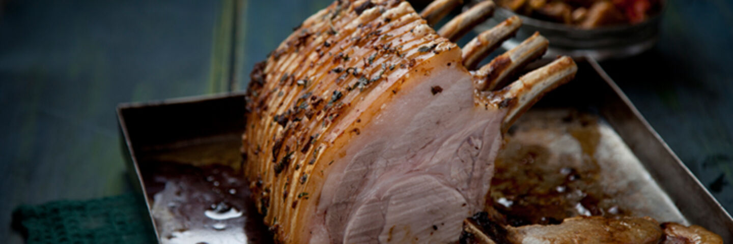 Lemon herb pork rack recipe