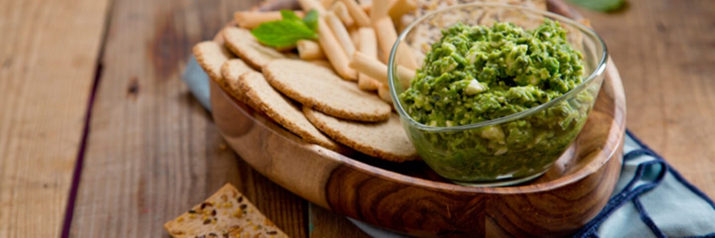 Pea mint feta dip recipe