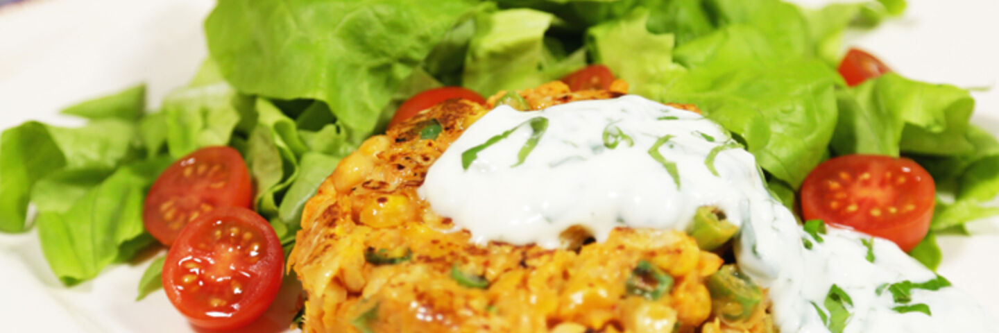 Curried Chickpea and Sweet Potato Burger recipe