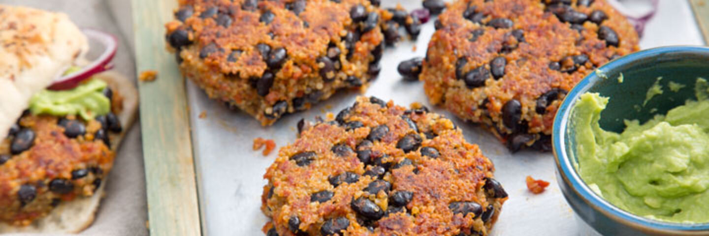 Quinoa, Black Bean And Chorizo Burger 