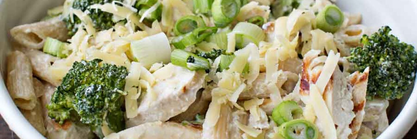 Chicken pasta broccoli bake recipe