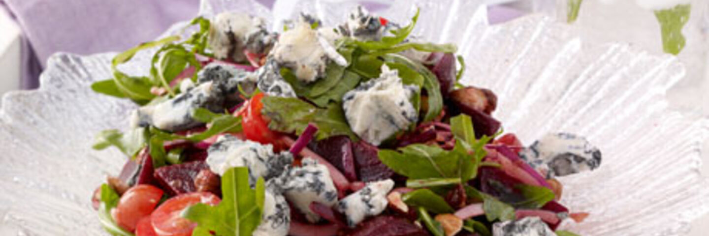 Blue Cheese, Beetroot and Hazelnut Salad