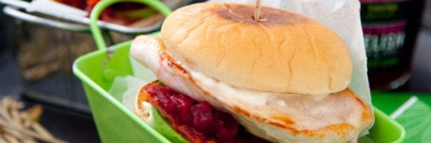 Chicken and bacon home style burger