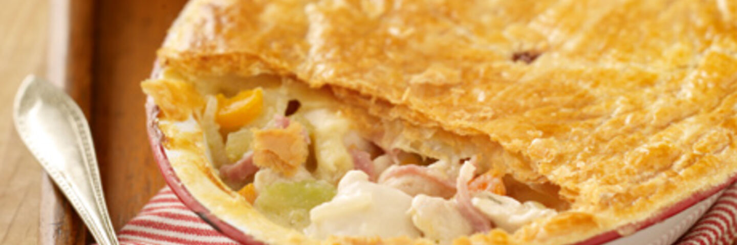 Chicken & Ham Puff Pie