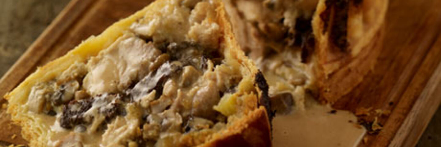 Creamy Chicken and Black Pudding Pie