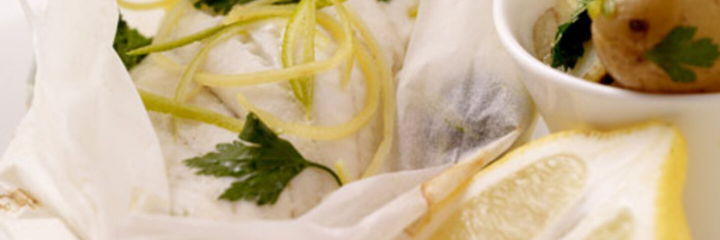 Fillets of Plaice with Lemon, Broccoli and Baby Potatoes
