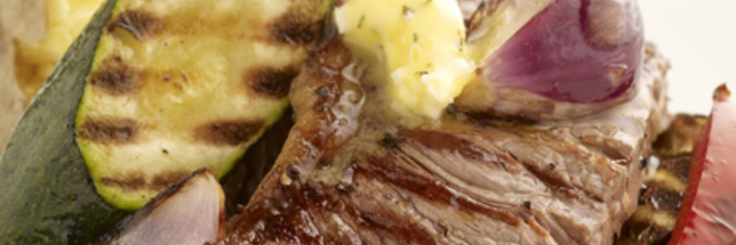 The Perfect Barbecue Steak with Marinated Vegetables