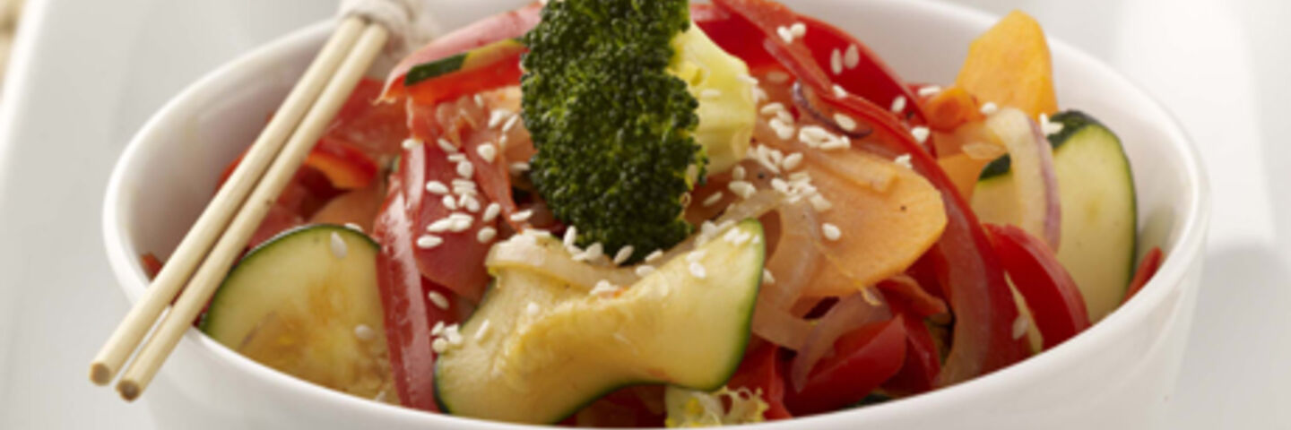 Vegetable Stir-fry with Buttered Rice
