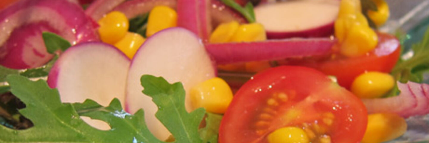 Cherry Tomato, Radish & Corn Salad