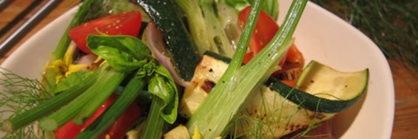 Grilled Vegetable Salad With Goats Cheese
