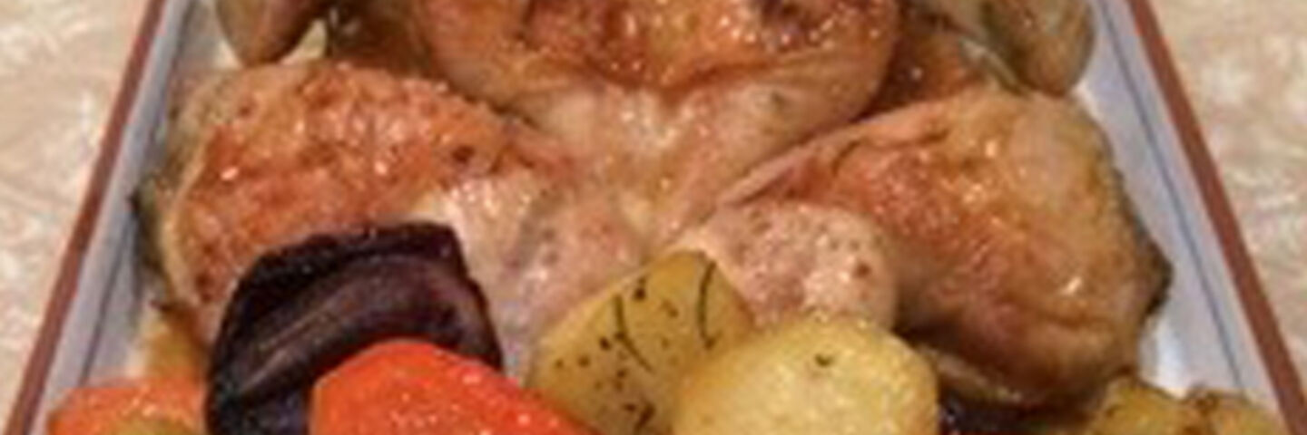 Roast Chicken with Roasted Vegetables (Day 1)