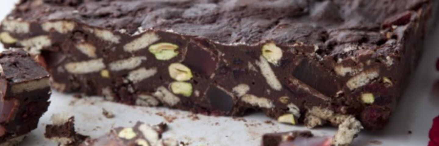 Turkish Delight Fridge Cake