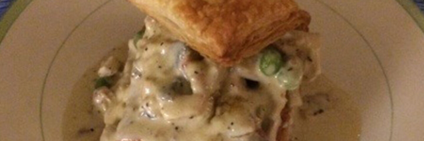 Leftover Roast Chicken Vol-au-Vonts or Pot Pie (Day 2)
