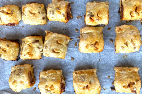 Chorizo sausage rolls recipe