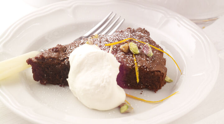 Chocolate orange brownie torte recipe