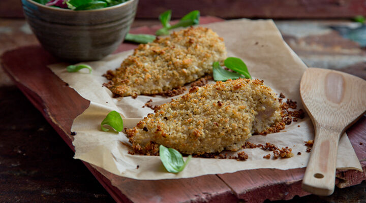 Crispy quinoa chicken recipe