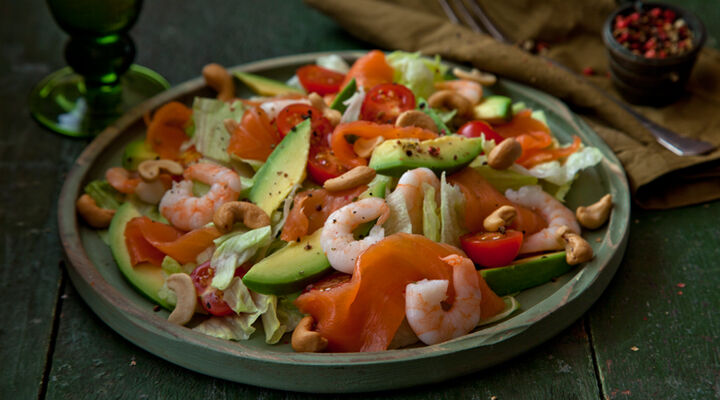 Healthy seafood salad recipe