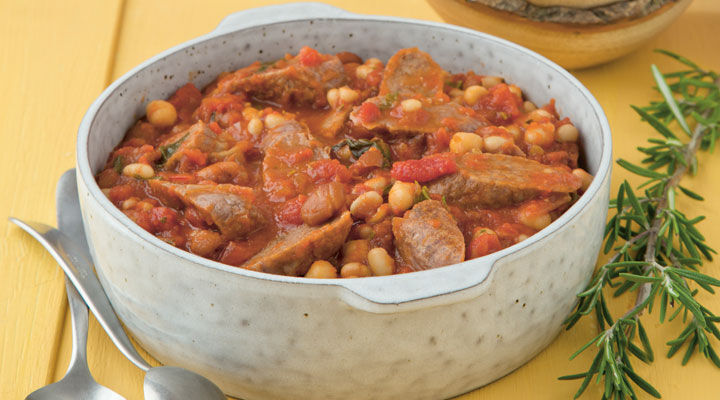 Mixed Bean and Sausage Casserole
