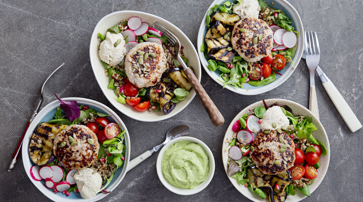 Turkey burger salad recipe