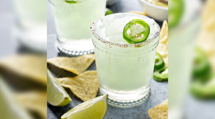 Classic margarita cocktail