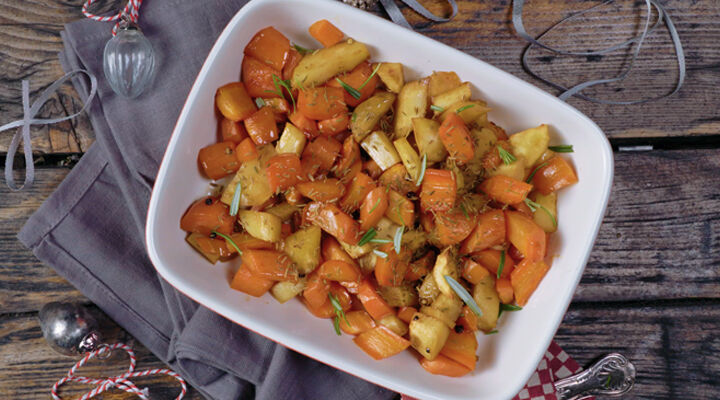 Roasted carrots and parsnips