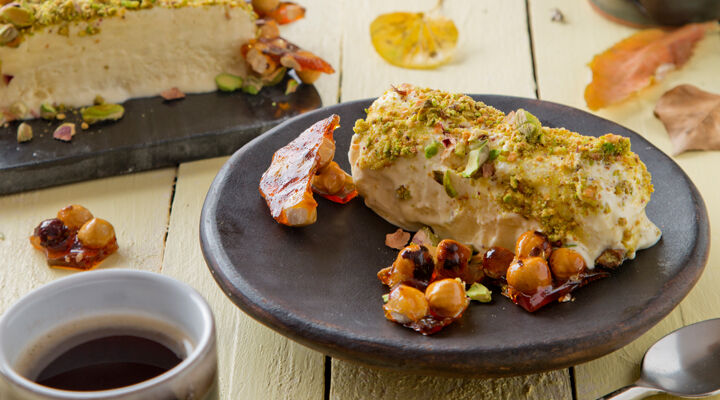 Gluten free honey pistachio parafait