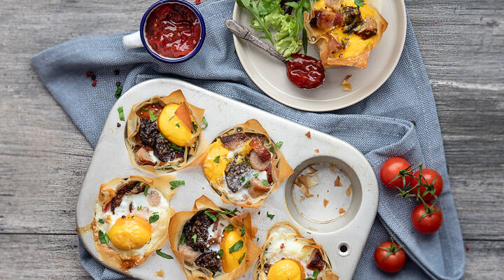 SuperValu Easter Recipes Breakfast Filo Muffin Cups