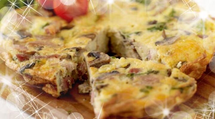Ham and Mushroom Frittata