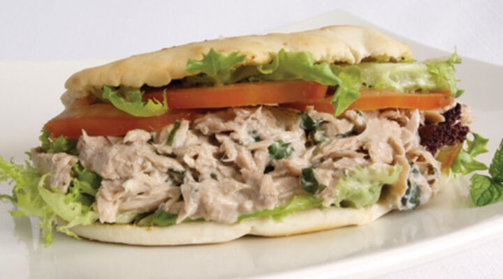 Pitta Bread with Tuna & Sweetcorn filling