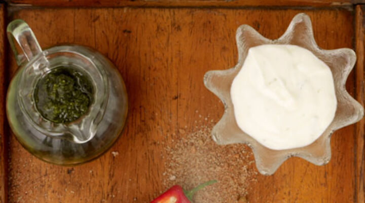 Rocket, Garlic and Basil Pesto