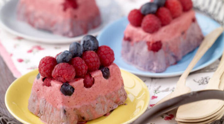Raspberry & Blueberry Semifreddo