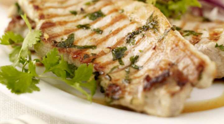Ginger and Coriander Pork Chops