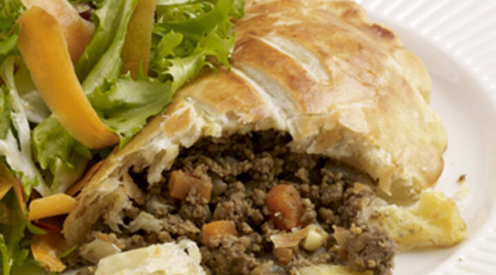 Spicy Lamb Pastries with Side Salad