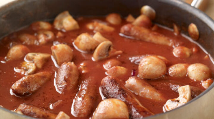 Sausage Casserole and Mash