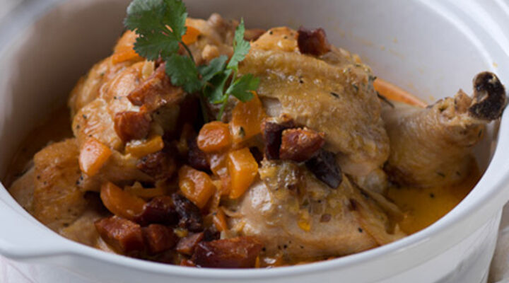 Creamy Chicken And Chorizo Casserole with Buttery Mash