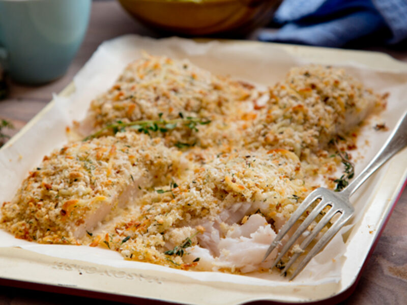 Hake lemon herb crust recipe