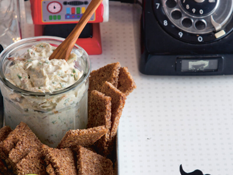 Mackerel pate green apple rye toasts recipe