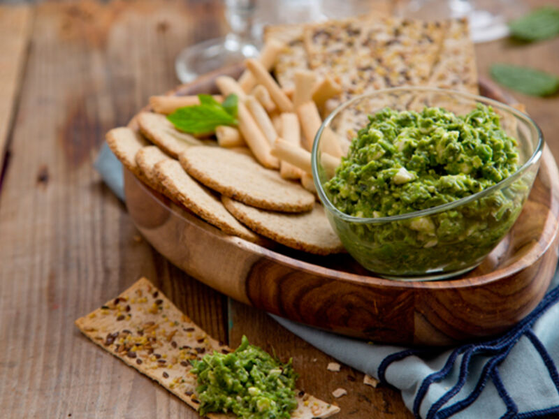 Pea mint feta dip recipe