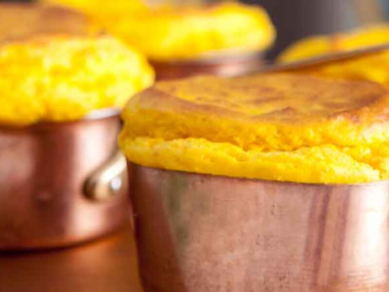 Carrot cumin souffle
