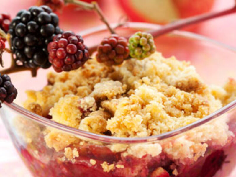 Apple & Blackberry Crumble