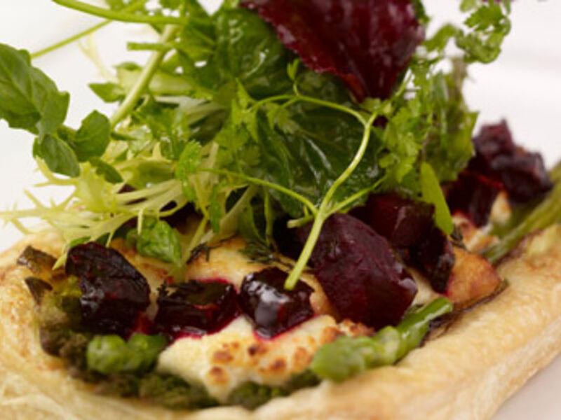 Asparagus and Goat's Cheese Tartlets