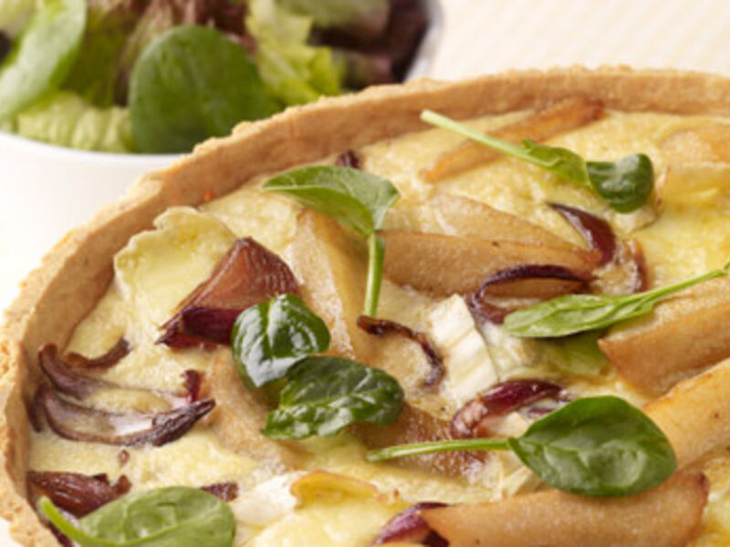 Caramelised Pear and Brie Tart
