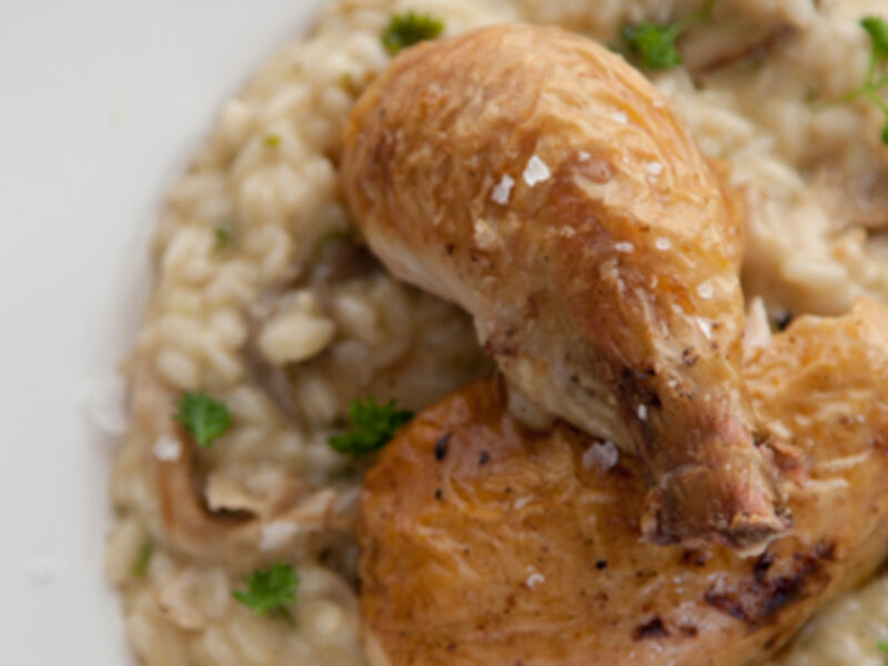 Chicken And Wild Mushroom Risotto