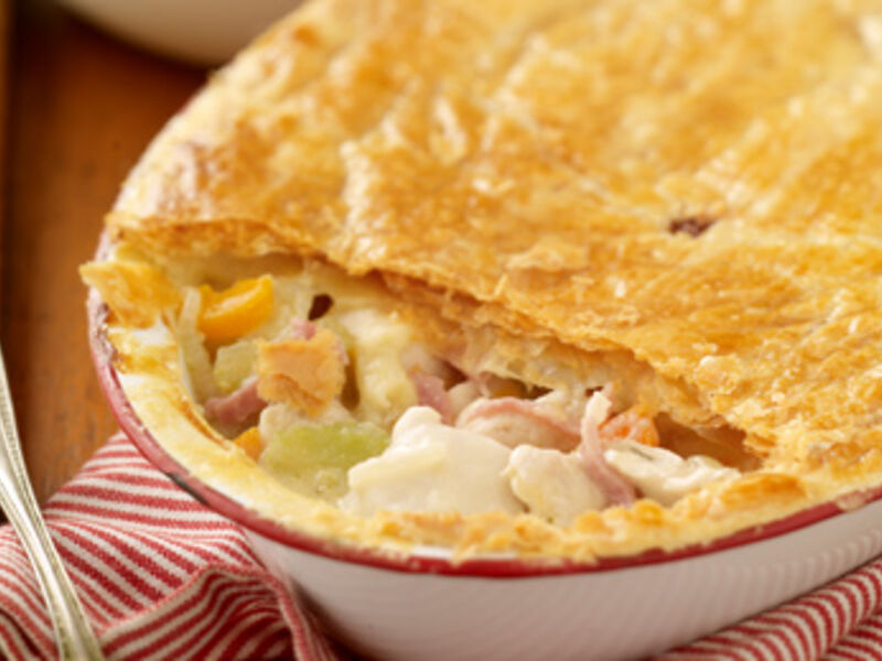 Chicken & Ham Puff Pie