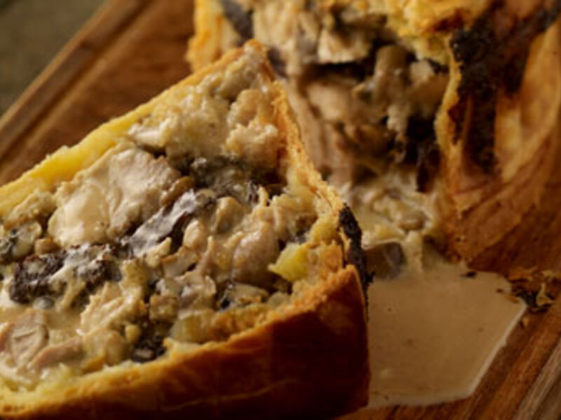 Creamy Chicken and Black Pudding Pie