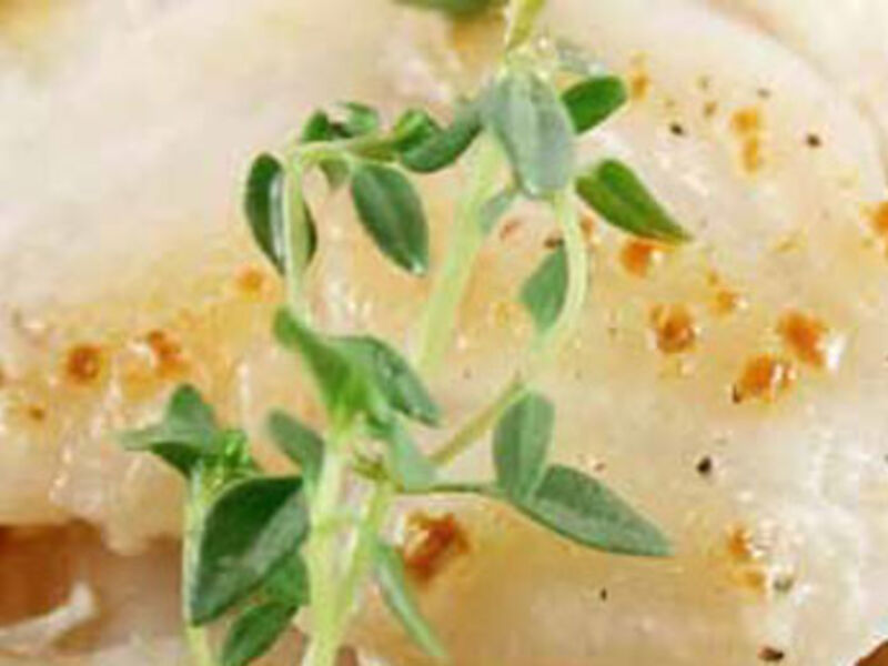Fillets of Haddock with Crushed potatoes with Tomato and Herb Relish